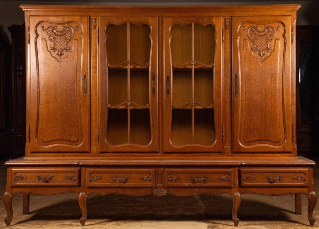 FRENCH CARVED OAK BUFFET (1 of 4)