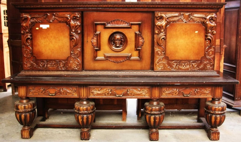 MONUMENTAL CONTINENTAL JACOBEAN STYLE SIDEBOARD (1 of 4)
