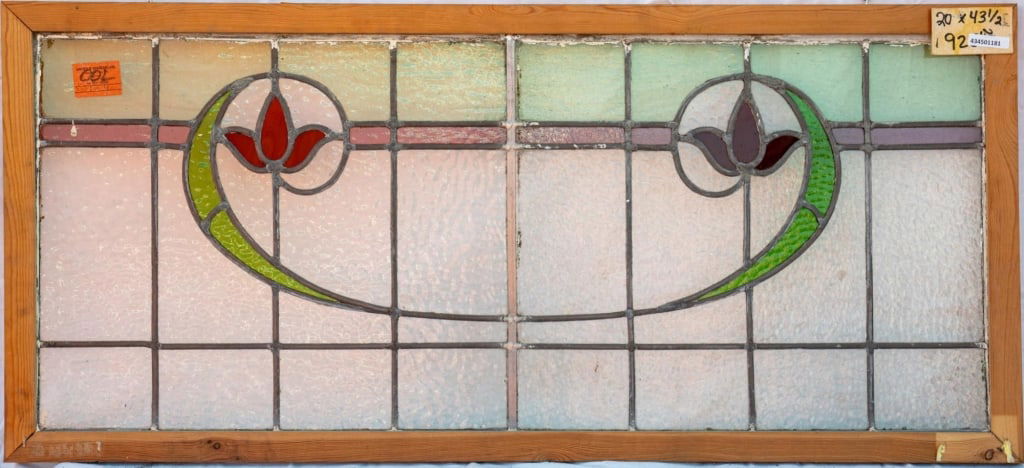 CONTINENTAL STAINED GLASS PANEL (1 of 3)