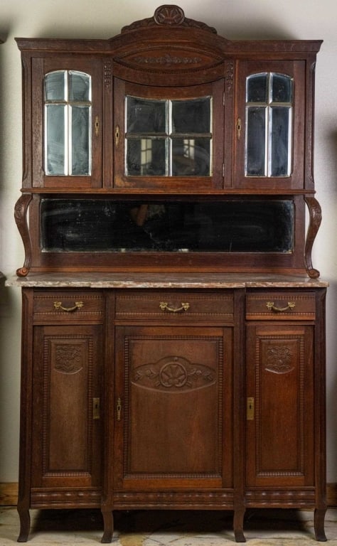 FRENCH ARTS AND CRAFTS BUFFET VITRINE (1 of 6)