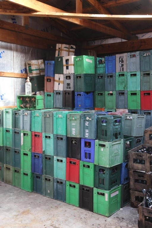 40+ CRATES OF FRENCH WINE, BEER & SELTZER BOTTLES: Over 40 crates of French wine, beer & seltzer bottles. Disclaimer: This is an online court ordered bankruptcy sale. Participating bidders must have a credit card on file with Live Auctioneers. Credit