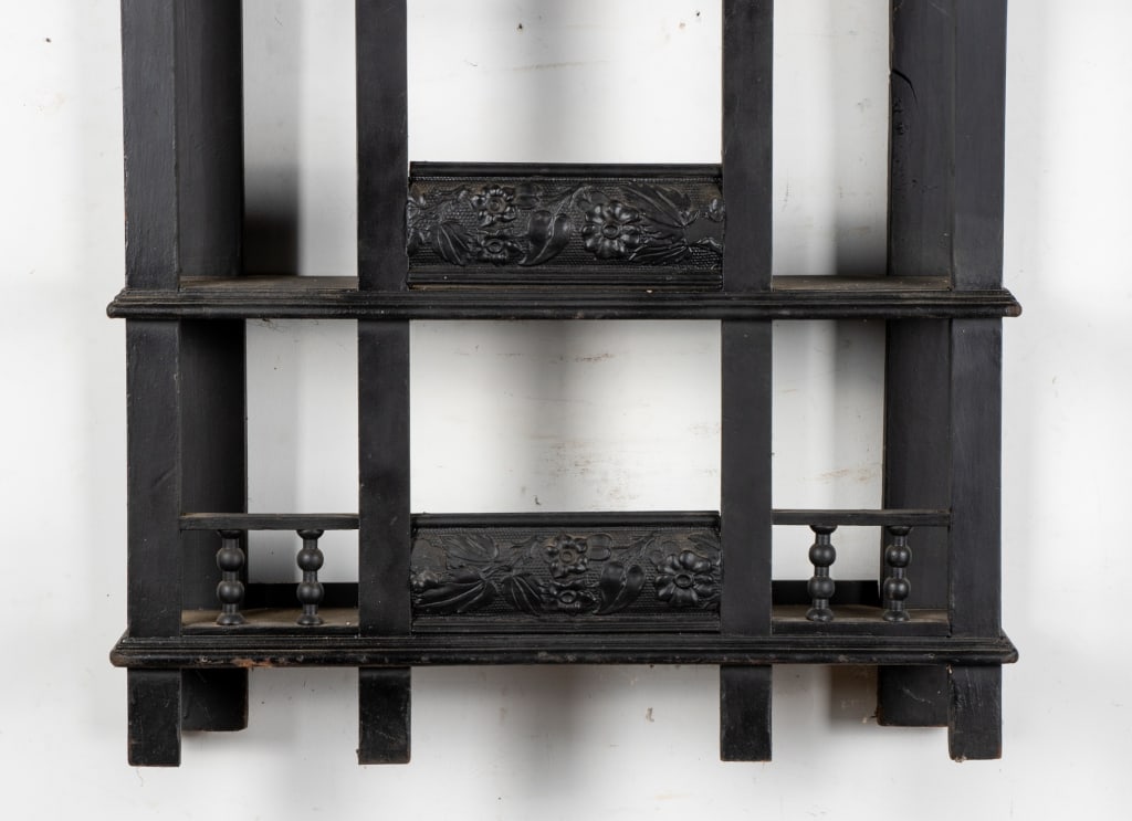 EASTLAKE STYLE EBONIZED WALL ETAGERE - 3