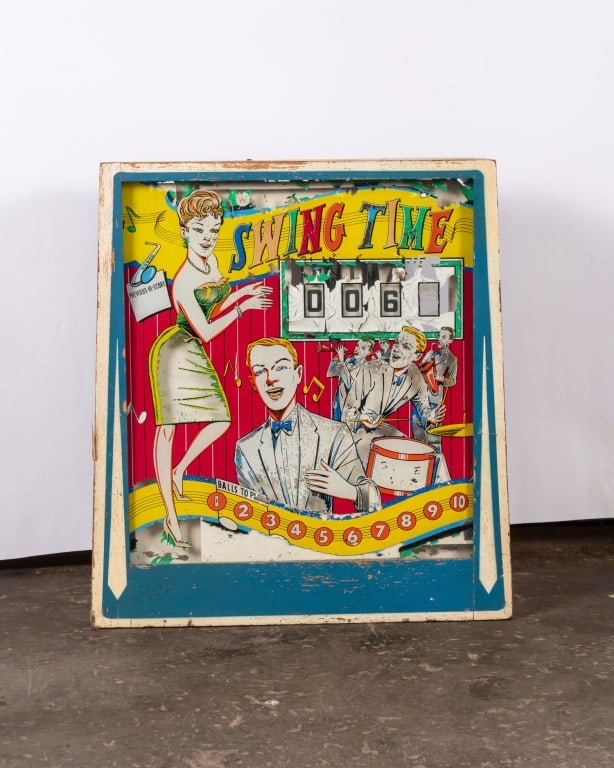 TOP FROM 1963 SWING TIME PINBALL MACHINE - 2