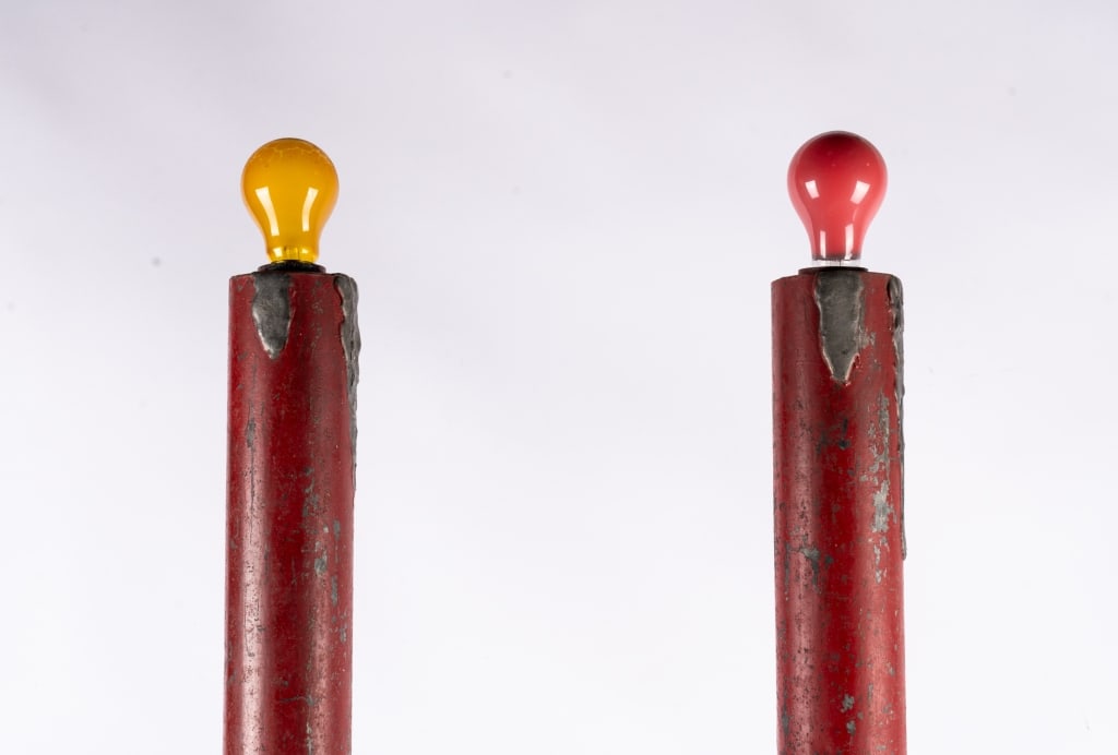 PAIR OF CASINO POST LIGHTS - 2