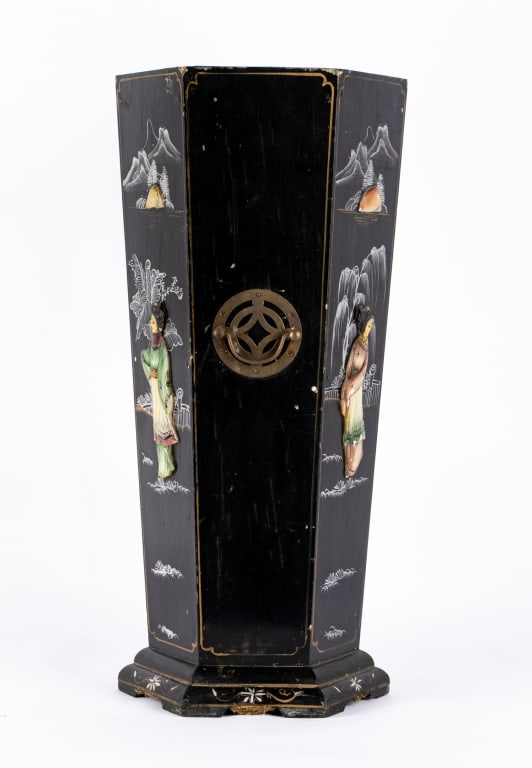 CHINESE MOTHER OF PEARL UMBRELLA STAND - 3