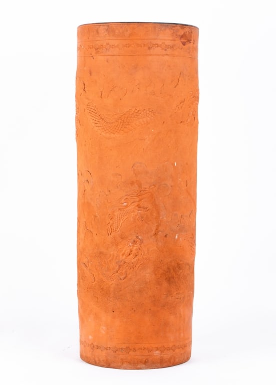 ASIAN CLAY UMBRELLA STAND - 2