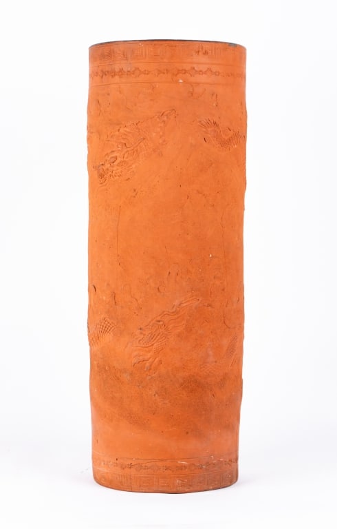 ASIAN CLAY UMBRELLA STAND - 6
