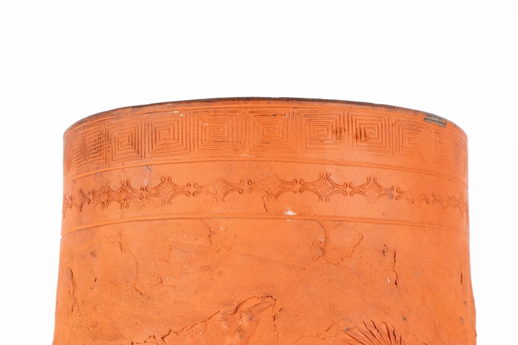 ASIAN CLAY UMBRELLA STAND - 8