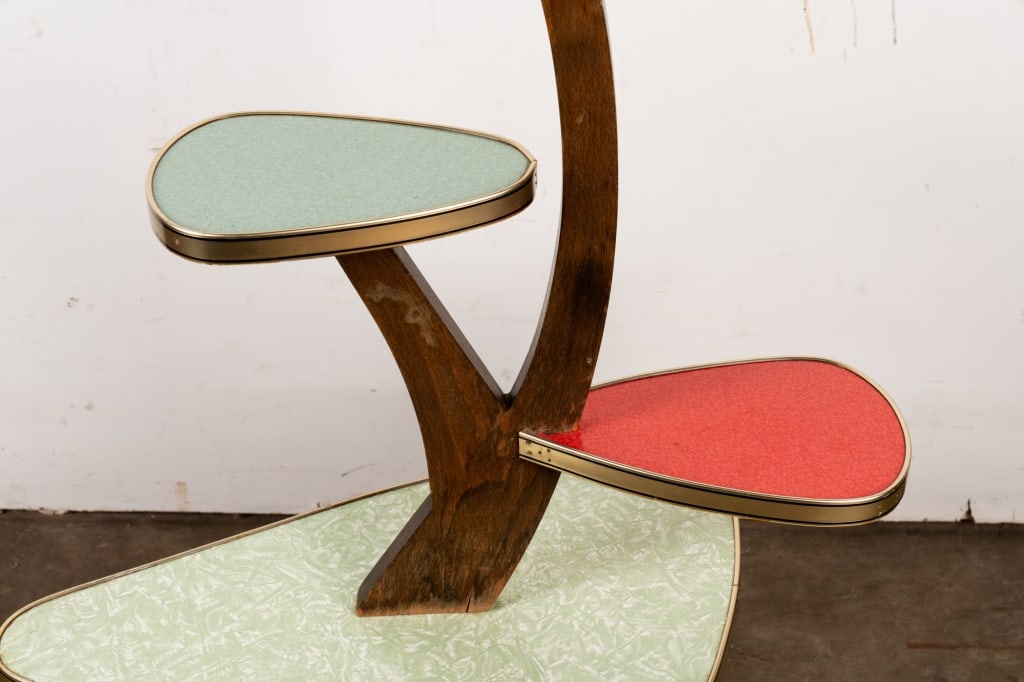 MID-CENTURY MODERN FORMICA PLANT STAND - 4