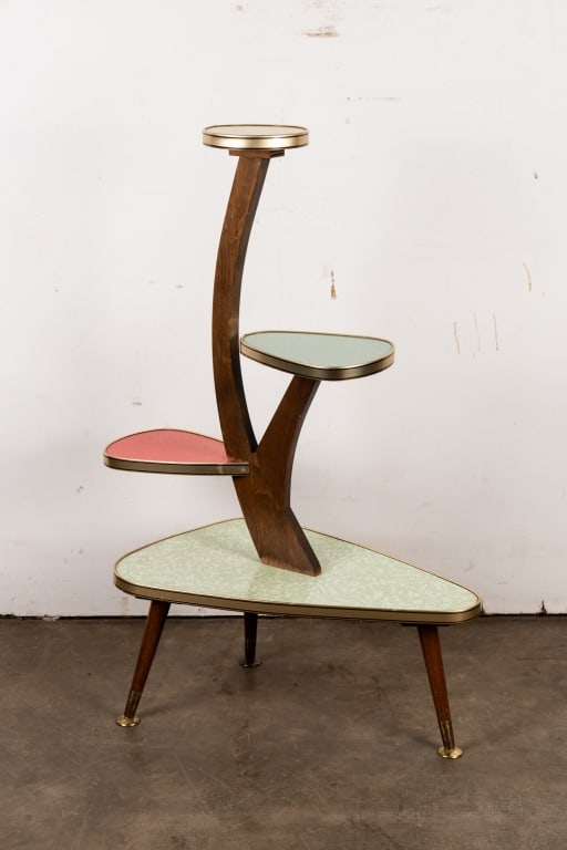 MID-CENTURY MODERN FORMICA PLANT STAND - 5