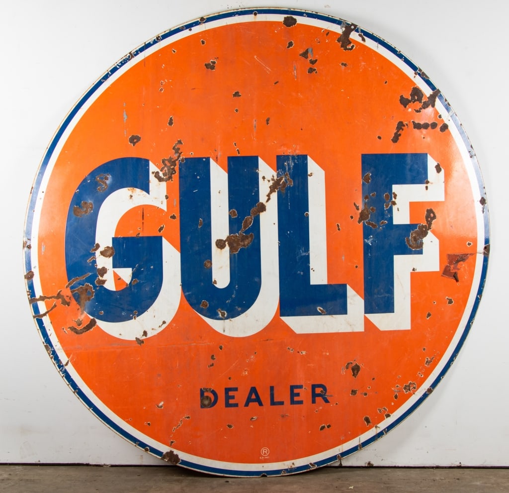 LARGE GULF ADVERTISING SIGN - 3