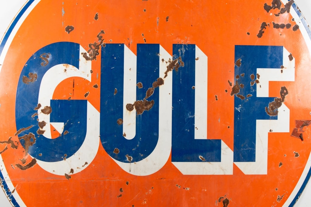 LARGE GULF ADVERTISING SIGN - 4