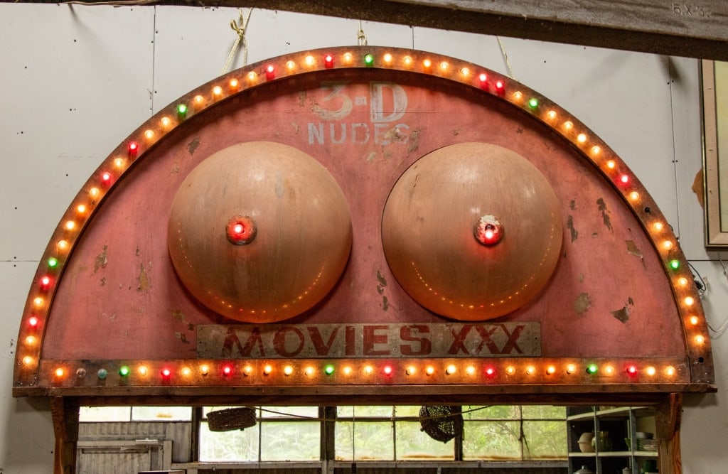 MONUMENTAL VINTAGE XXX ADVERTISING SIGN - 2