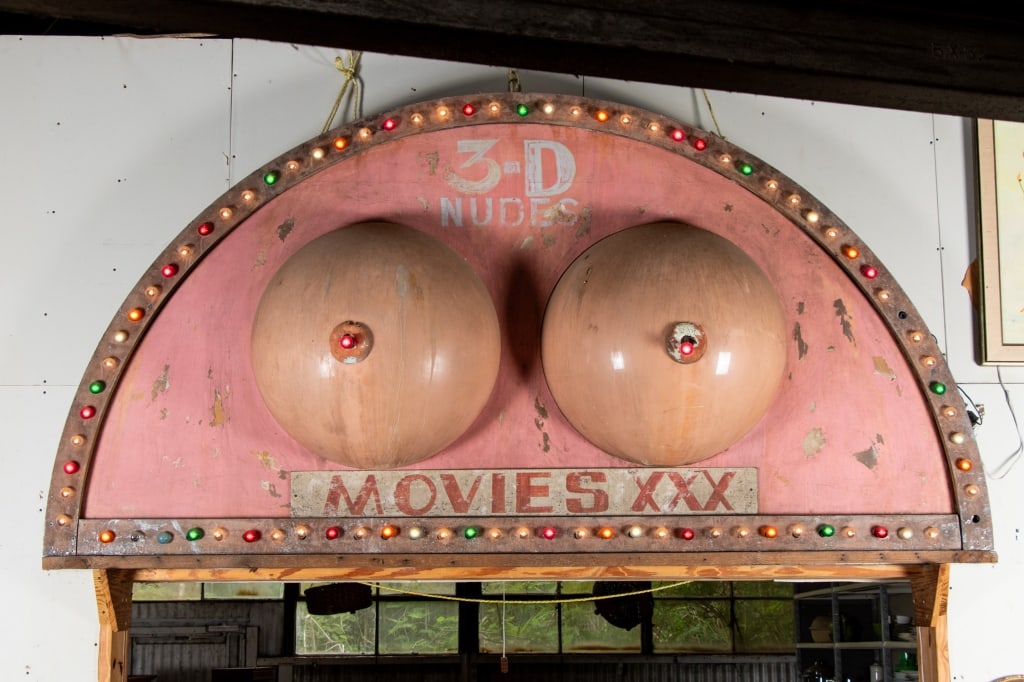 MONUMENTAL VINTAGE XXX ADVERTISING SIGN - 8