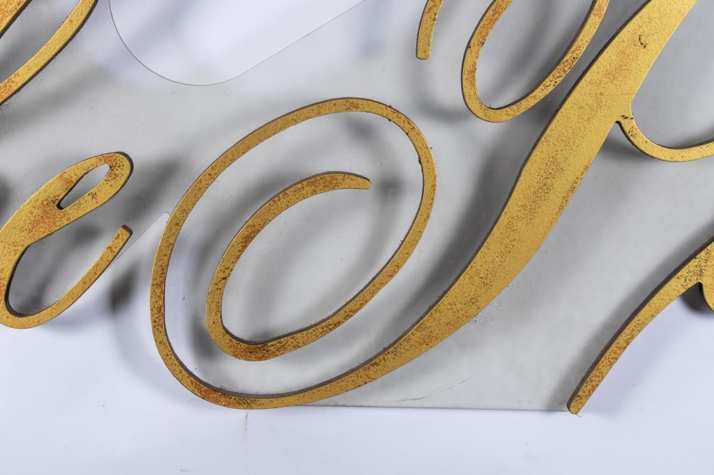 VINTAGE LARGE 'THE PLAZA' SIGN - 5