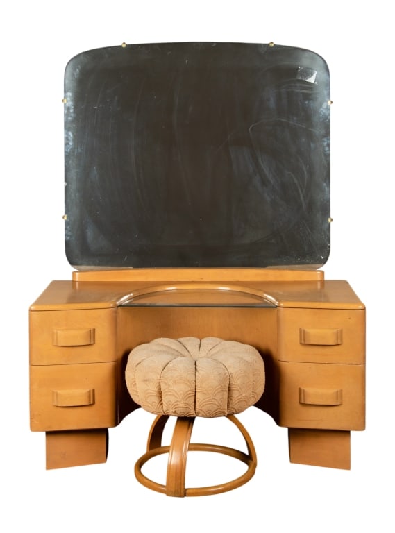 MCM DRESSING TABLE WITH STOOL (1 of 9)