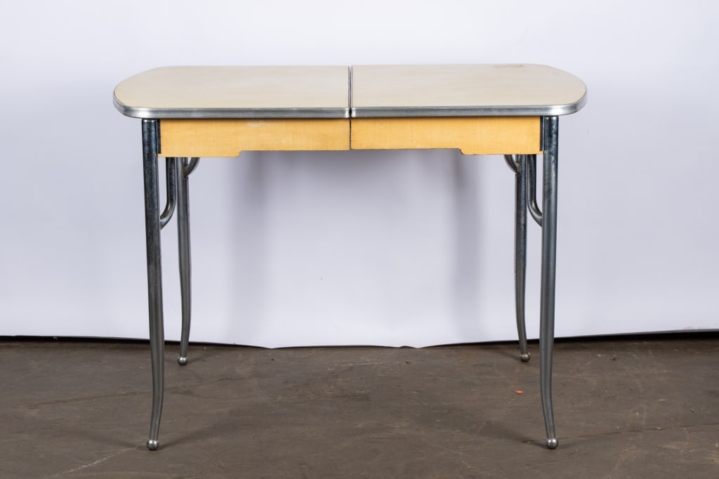 MID-CENTURY FORMICA & CHROME DINETTE TABLE - 2