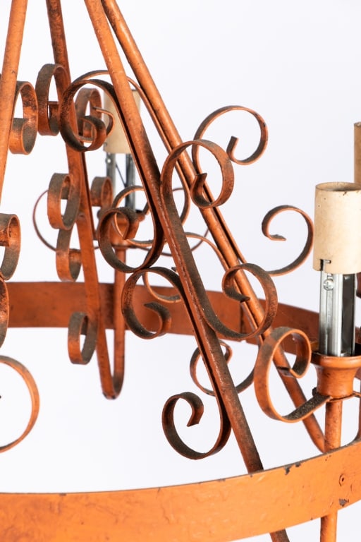 MODERN WROUGHT IRON CHANDELIER - 4