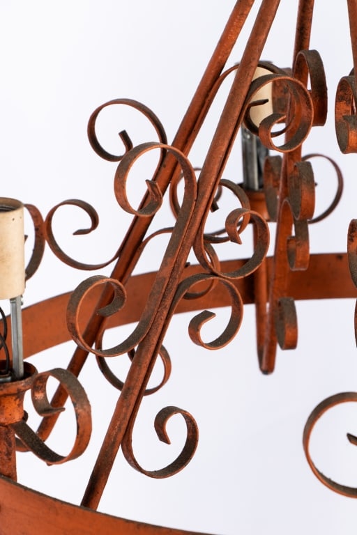 MODERN WROUGHT IRON CHANDELIER - 6