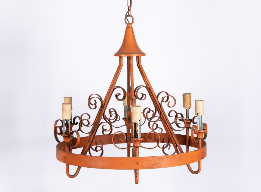MODERN WROUGHT IRON CHANDELIER - 7