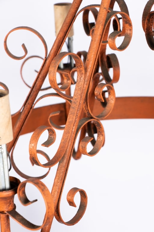 MODERN WROUGHT IRON CHANDELIER - 8