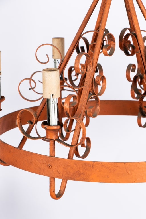 MODERN WROUGHT IRON CHANDELIER - 9