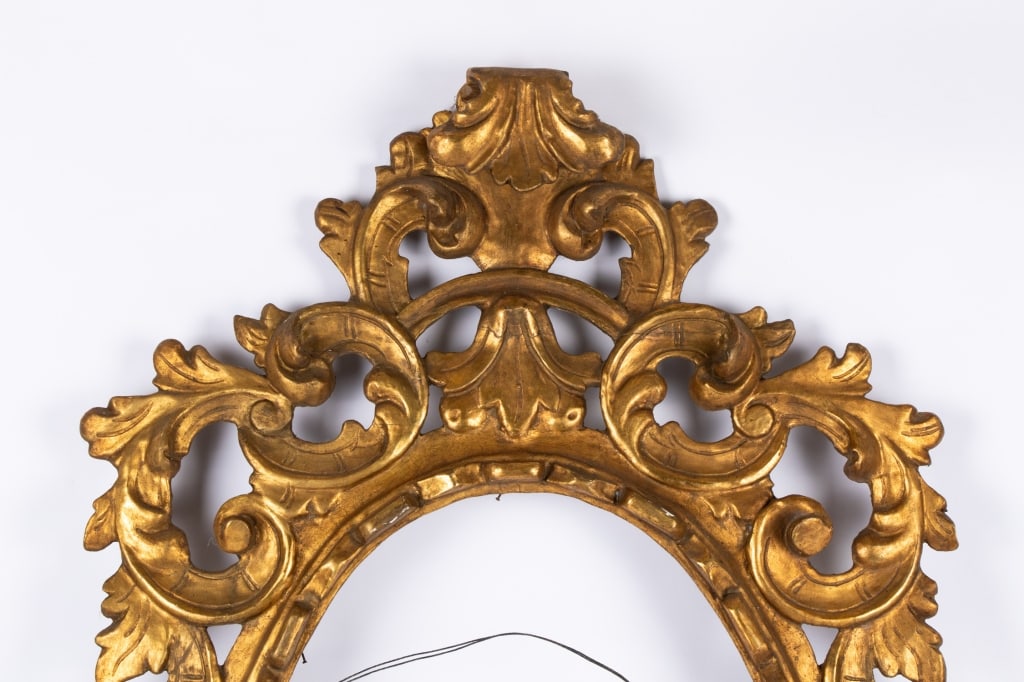 ITALIAN ROCOCO STYLE GILT MIRROR FRAME - 2