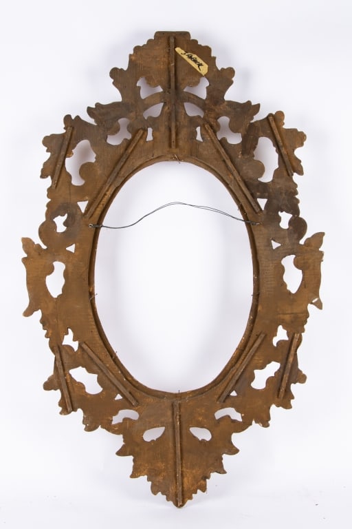 ITALIAN ROCOCO STYLE GILT MIRROR FRAME - 5
