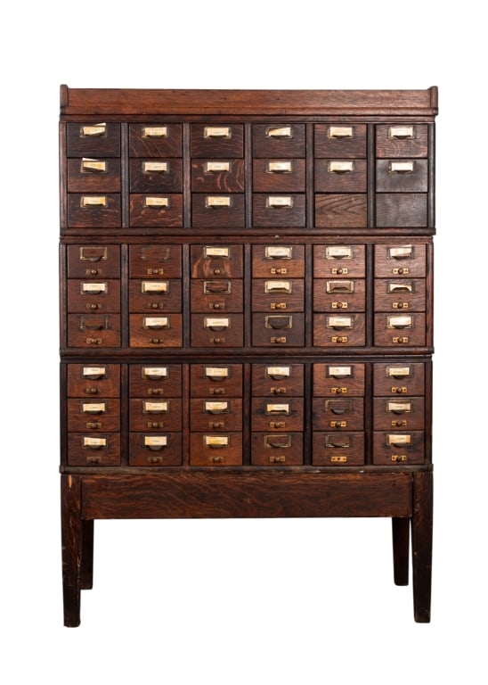 EARLY AMERICAN ARCHITECTURAL FLAT FILE CABINET (1 of 5)