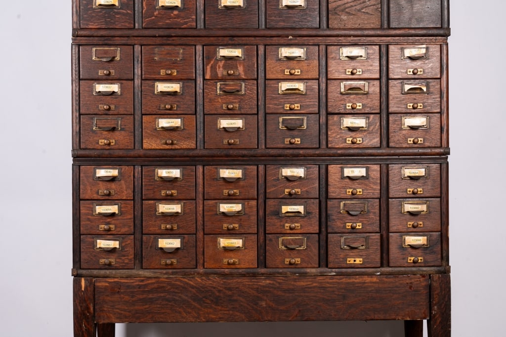 EARLY AMERICAN ARCHITECTURAL FLAT FILE CABINET - 3