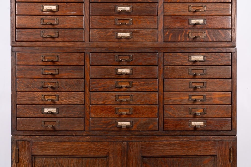 LIBRARY BUREAU SOLE MAKERS FILE CABINET - 3