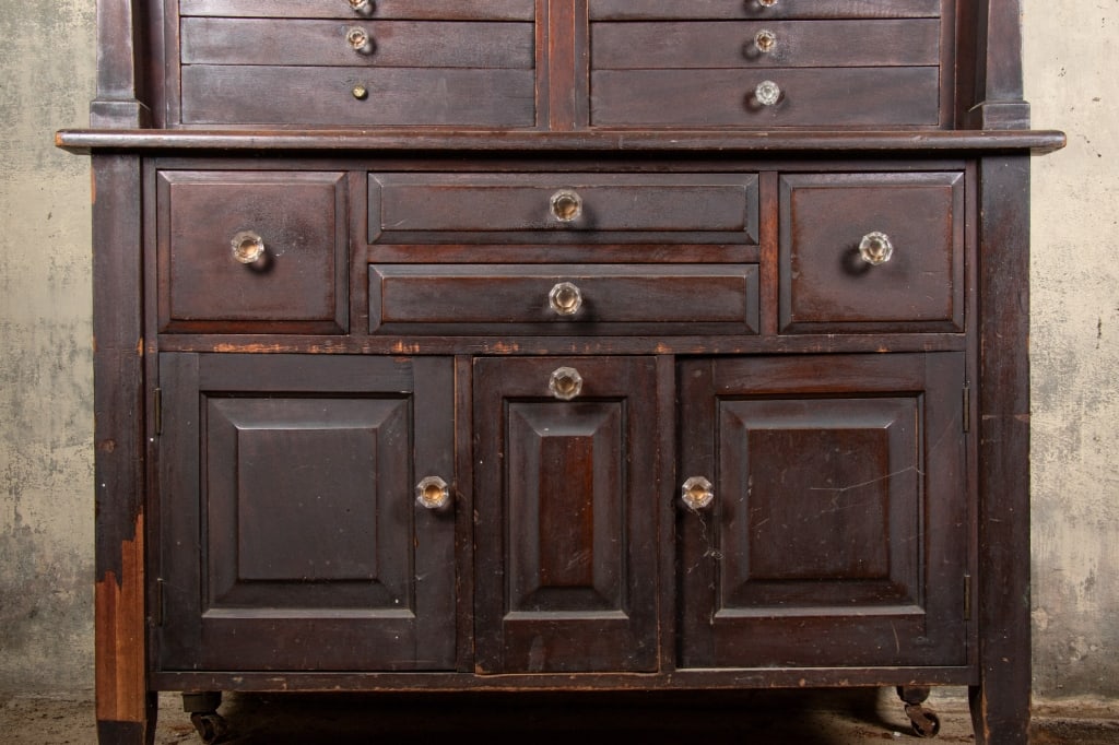 EARLY 20TH CENTURY MAHOGANY DENTAL CABINET - 5