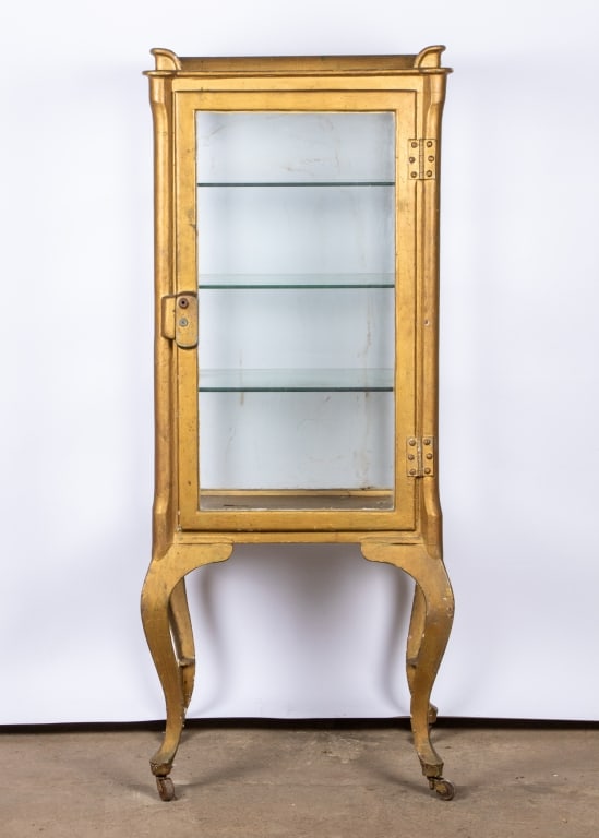 VINTAGE PAINTED METAL MEDICAL CABINET - 3