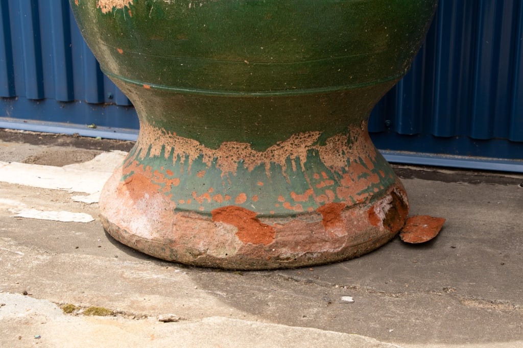 TWO VINTAGE FRENCH TERRACOTTA PLANTERS - 5