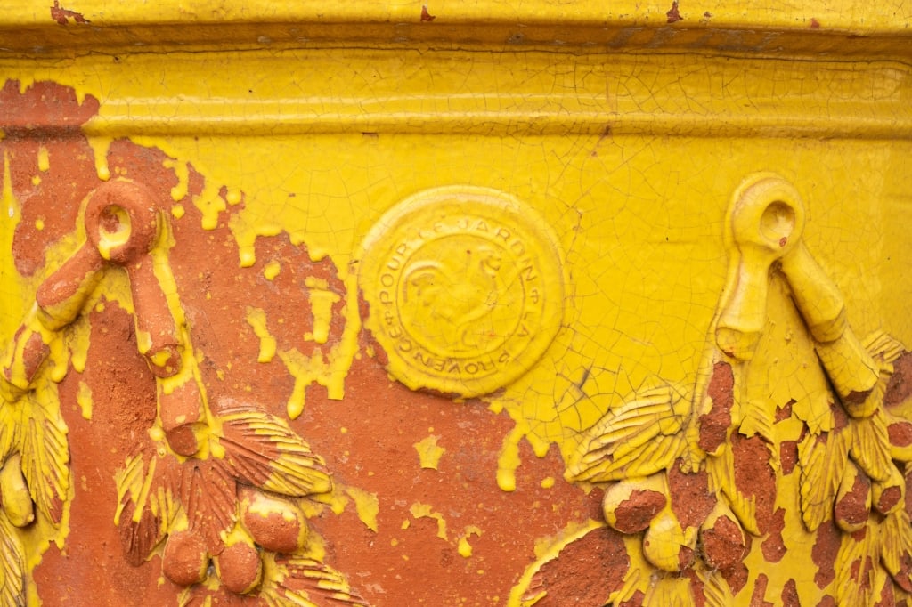 TWO VINTAGE FRENCH TERRACOTTA PLANTERS - 6