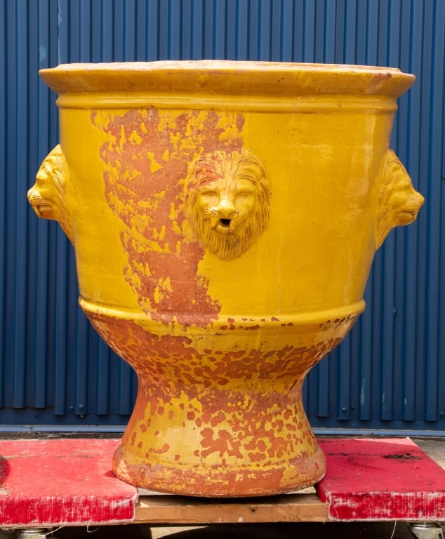 PAIR OF VINTAGE FRENCH TERRACOTTA PLANTERS - 3