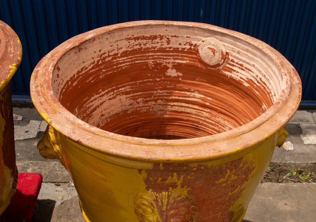 PAIR OF VINTAGE FRENCH TERRACOTTA PLANTERS - 6