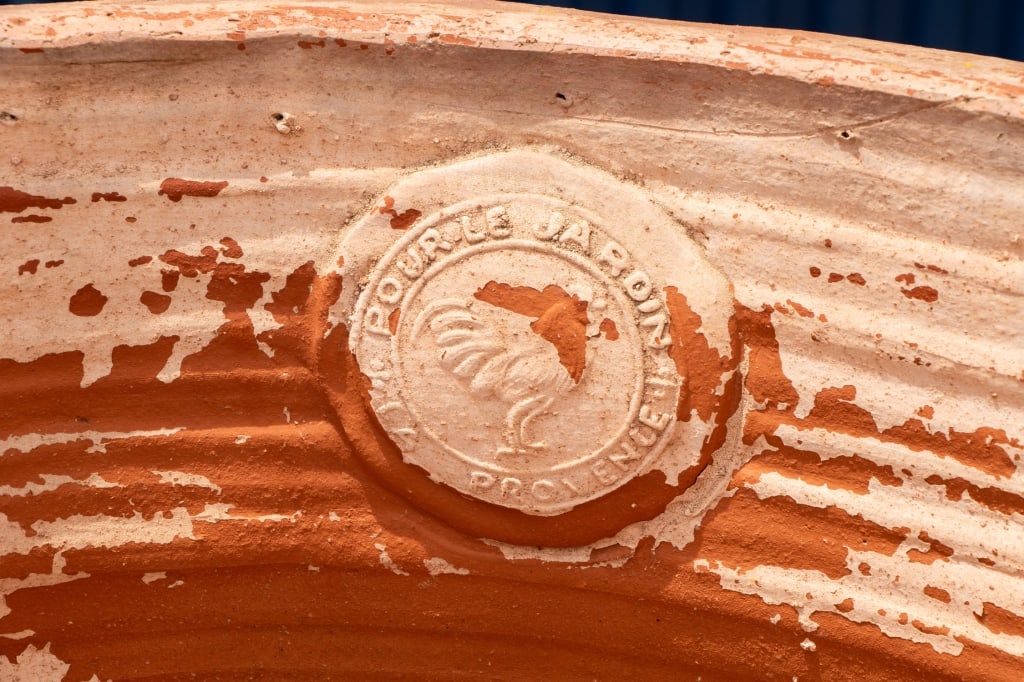 PAIR OF VINTAGE FRENCH TERRACOTTA PLANTERS - 8