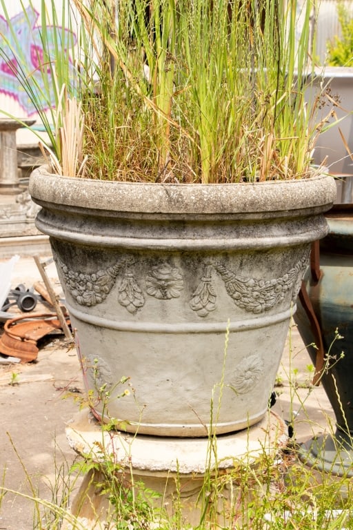 LARGE CONCRETE GARDEN PLANTER - 6