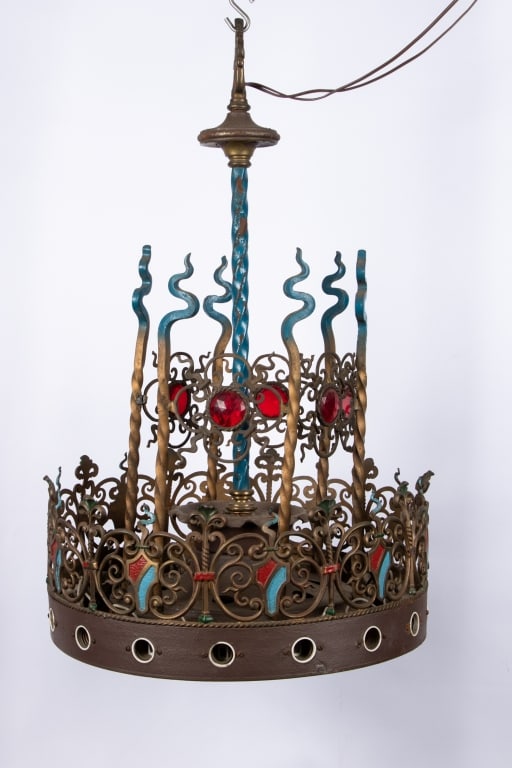 20TH CENTURY BOHEMIAN STYLE CHANDELIER - 6