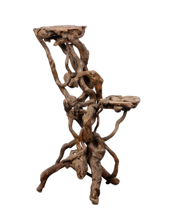 VINTAGE DRIFTWOOD PLANT STAND (1 of 8)