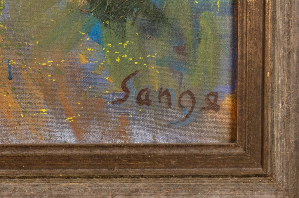 THOMAS SANGE, LANDSCAPE, OIL ON CANVAS - 3