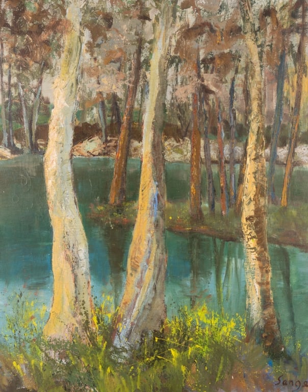 THOMAS SANGE, LANDSCAPE, OIL ON CANVAS - 4