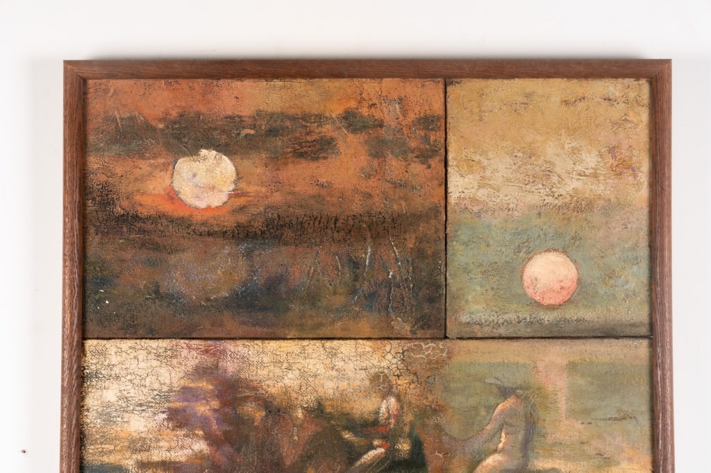 COMPOSITE WORK OF FIVE ABSTRACT PAINTINGS - 4