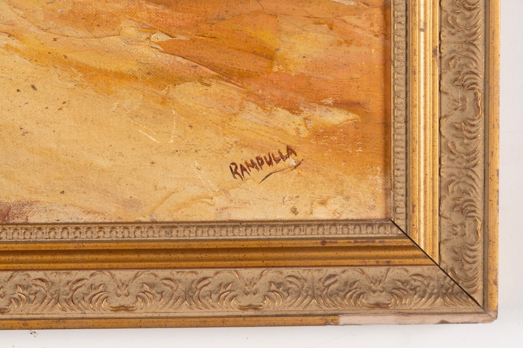 RAMPULLA, CITYSCAPE, OIL ON BOARD - 3