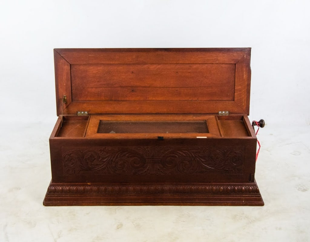19TH CENTURY JACOT SWISS CYLINDER MUSIC BOX - 4