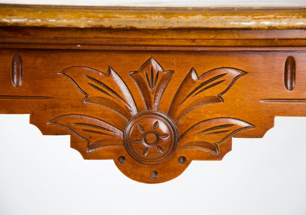 ANTIQUE CARVED SIDE TABLE - 3