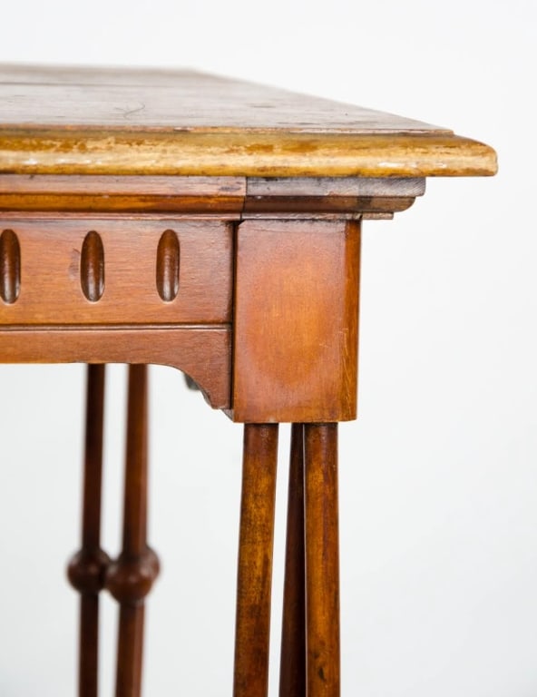 ANTIQUE CARVED SIDE TABLE - 4
