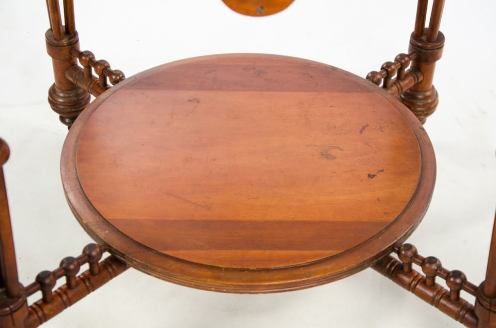 ANTIQUE CARVED SIDE TABLE - 9