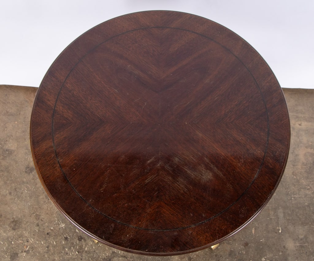LANE MAHOGANY PEDESTAL SIDE TABLE - 6
